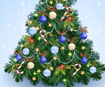 Christmas Tree from Light Vector